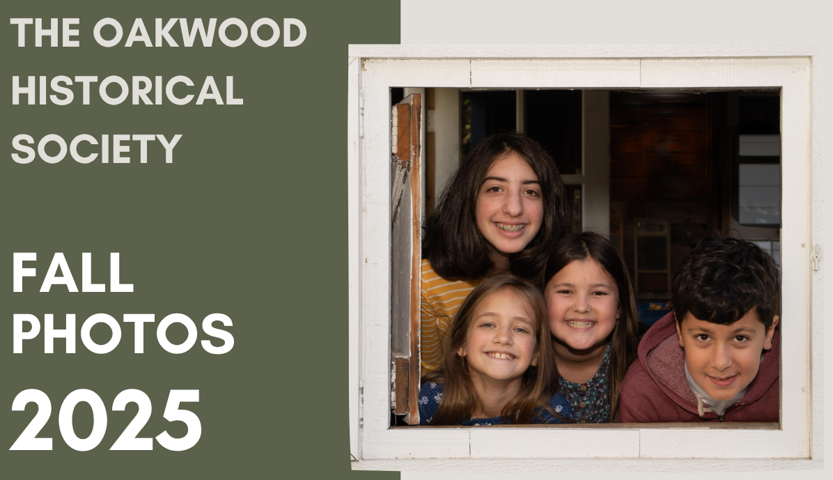 sample photo with text 'Fall Photos 2025' and 'The Oakwood Historical Society'