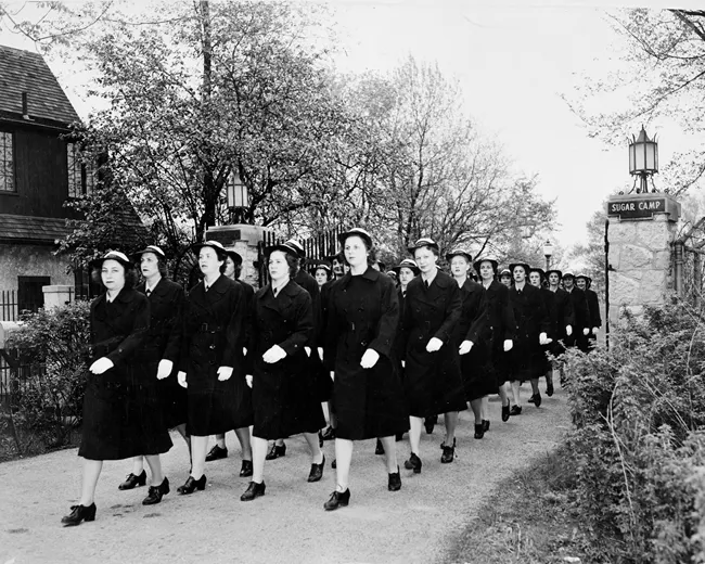 WAVES marching